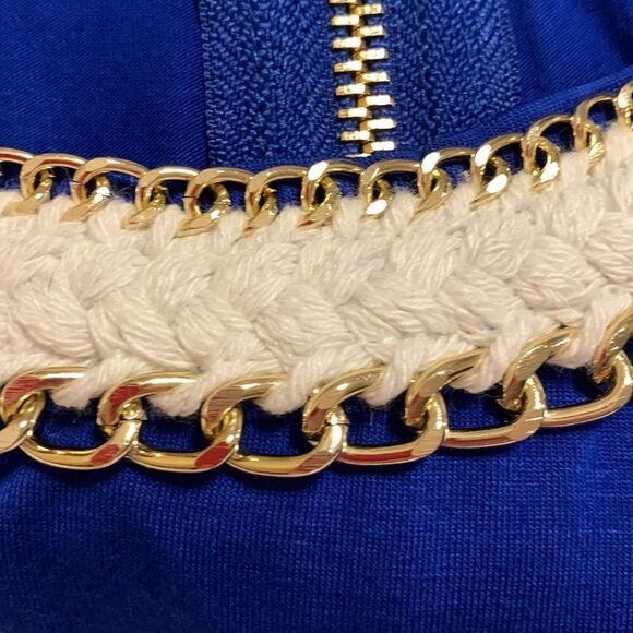 WD-NY Size 3X sleeveless scoopneck top with rope/gold chain detail. - Picture 8 of 10